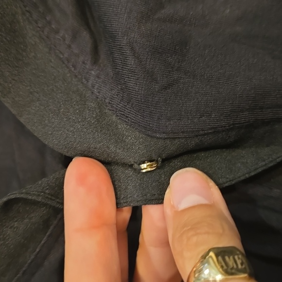 Calvin Klein Black Short Sleeve Blouse, Size L - Picture 9 of 9